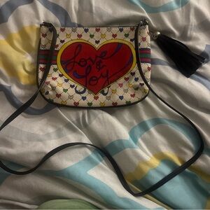 Brighton Multicolor Heart Crossbody Bag
